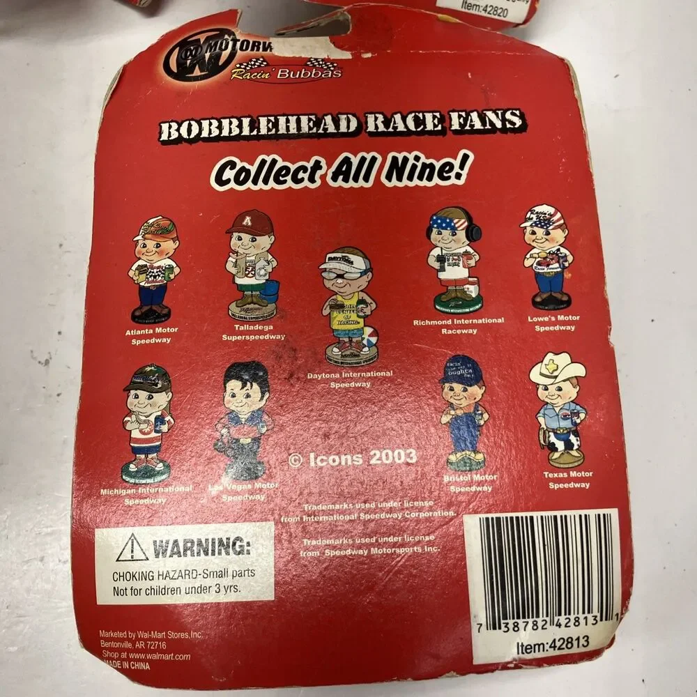Motorworks BobbleHead Race Fans Lot Of 5 Collectables Vintage